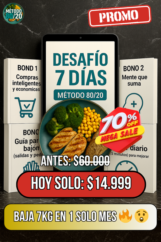 Bajá 7kg en un Mes - Método 80/20 creado por Marta Gómez